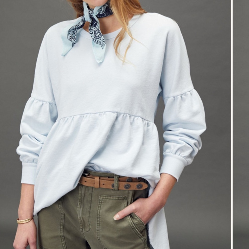T.la Chrissy Babydoll Tunic Sweatshirt